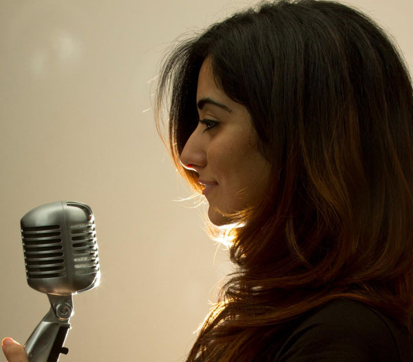 National singer Jonitha Gandhi singing