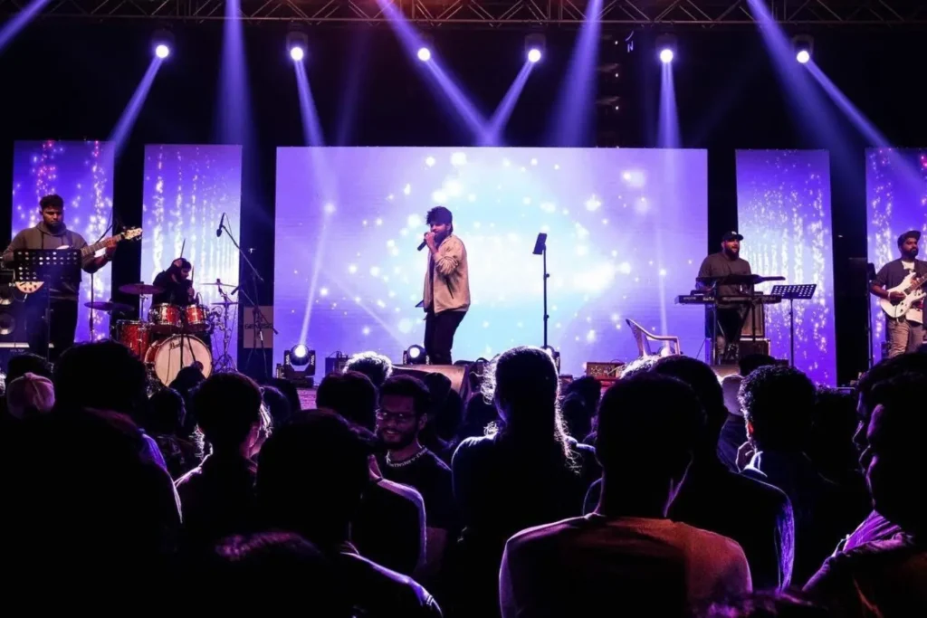 Image of a band performing